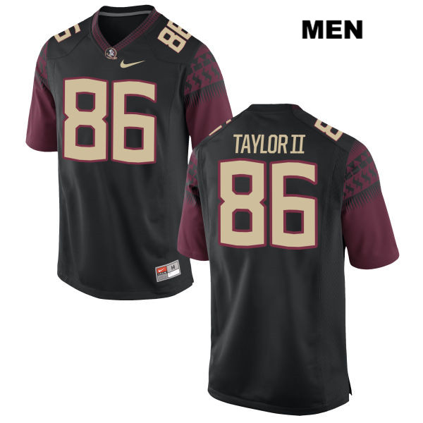 Men's NCAA Nike Florida State Seminoles #86 Darvin Taylor II College Black Stitched Authentic Football Jersey OFQ7869DT